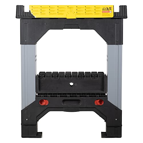 Stanley 1-92-980 Fatmax Telescopic Saw Horse, 815mm x 100mm x 650mm, Pack of 2 - WoodArtSupply