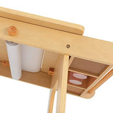 MEEDEN Kids Table and Chair Set, Kids Art Table with 2 Stools, Storage Bag & Paper Roll, Kids Desk & Chair Set, Craft Table and Chairs for Toddlers, MEEDEN