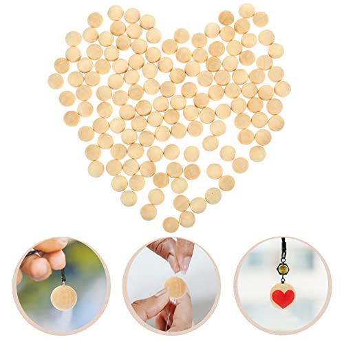 Exceart 300Pcs 10MM Unfinished Wooden Balls Craft Wood Beads DIY Beads Balls Without Hole for Jewelry Making Supplies EXCEART