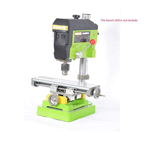 Mini Milling Machine Work Table Vise Portable Compound Bench X-Y 2 Axis Adjustive Cross Slide Table , for Bench Drill Press 12.2inches-3.54" (310mm Drealin
