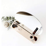 SEWACC Mirror Mosaic Tiles 20pcs Mini Oval Mirrors Craft Mirrors Tiles Women Make Up Mirror Unfinished Mirror Lens Glass Mosaic Tile for DIY Craft SEWACC