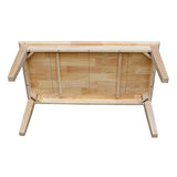 International Concepts Tall Shaker Coffee Table, Unfinished IC International Concepts