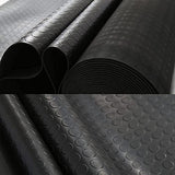 Nisorpa 3mm Thick Garage Floor Rubber Mat 16.4 x 3.3 fts Rubber Garage Floor Mats Heavy Duty Coin-Grip Garage Flooring Roll Non-Slip Rubber Mats Nisorpa