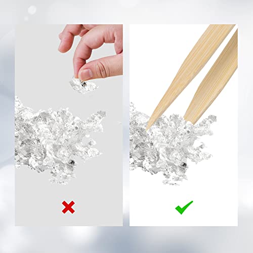 Gold Foil Flakes for Resin, 30g Gold Leaf Flakes for Nail Art, Painting, Crafts, Slime and Resin Jewelry Making (10g / Bottle) KINNO