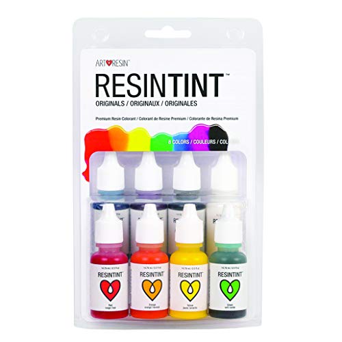 ArtResin ResinTint - Liquid Pigment - Non-Toxic - Non-Flammable - Originals - 8 Pack - WoodArtSupply