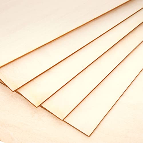 CYEAH 16 Pcs 12 x 8 Inch Basswood Sheets 1/16, 1.5mm Thin Plywood Sheets Unfinished Wood Sheets Basswood Sheet for Laser Cutting Crafts DIY Wooden - WoodArtSupply