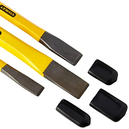 Stanley 4-18-298 Cold Chisel Set, 3 Pieces, Yellow/Black Stanley