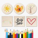 50PCS Unfinished Blank Wood Pieces, 4 x 4 Inch Natural Wooden Slices Cutouts for DIY Crafts Pyrograph Painting Staining Burning Engraving Carving LepoHome