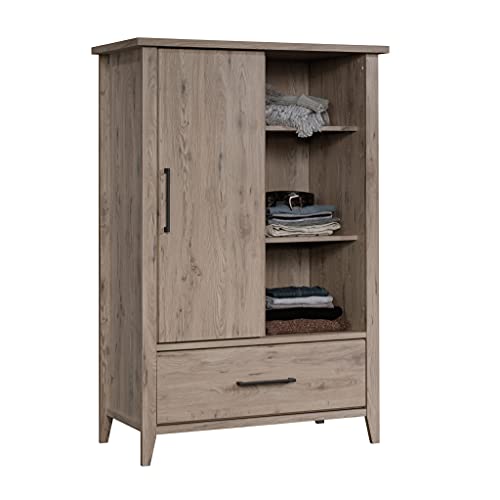 Sauder Summit Station Armoire, L: 36.77" x W: 18.15" x H: 54.53", Laurel Oak Sauder