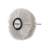 uxcell Nylon Wheel Brush 600 Grits Abrasive Grinding Head with 6mm Threaded Shank uxcell
