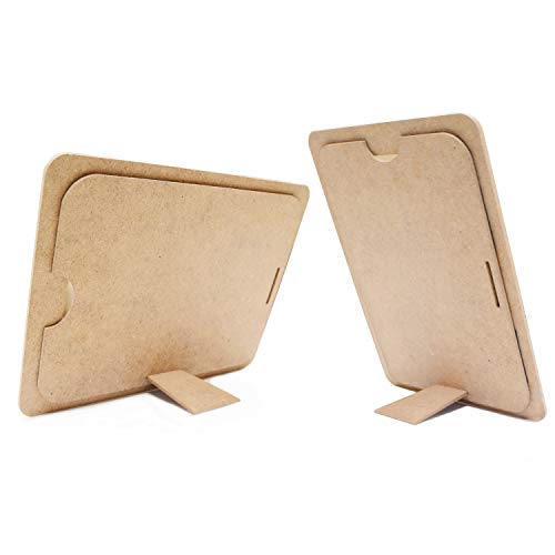 VHALE DIY Paint Your Own Picture Frame, 4 sets of MDF Wood Photo Frames (5 x 7 inch) with Stand, for Children to Paint and Decorate, Classroom Arts VHALE