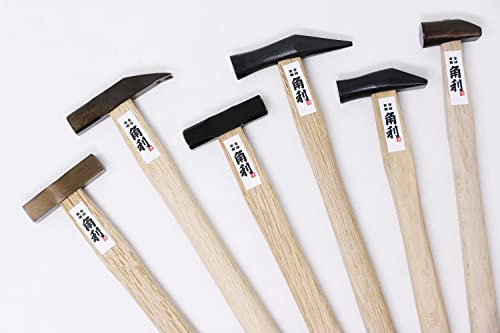 KAKURI Mini Blacksmith Hammer for Crafts and Hobby, Lightweight 3 oz, Japanese Precision Jewelry Hammer Tool, Round Head, Wood Handle, Made in JAPAN KAKURI