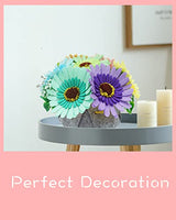 BAZIMA DIY Felt Flower Art Craft Kit, DIY Felt Sunflower and Chrysanthemum Bouquet Kit, 7pcs Felt Flowers,Floral Gifts,Beginner Craft Kit,Arrange BAZIMA ALICE