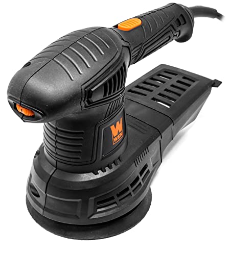 WEN 6305 3.7-Amp 5-Inch Variable Speed Random Orbit Rotary Sander, Black WEN