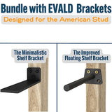 EVALD Electronic Stud Finder Wall Scanner | Wood and Metal Detector, Metal Pipe Locator, Joist Finder, Electric Wire Detector | Ideal for Cabinet, EVALD