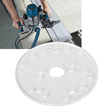 Universal Router Base Plate Compatible with Ryobi, Woodworking Auxiliary Tool with Centering Pin Screws Walfront