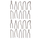 Burning Wire Tip, 20 Pieces Pyrography Wire Tips Replacement Metal Alloy Carving Heating Pen Nibs High Impedance Wood Burning No Bend Heating 30-50W Tiiyee