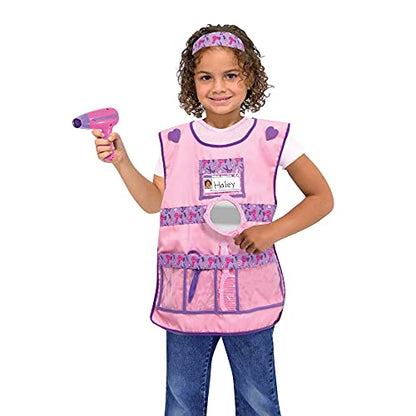 Melissa & Doug Hair Stylist Role Play Costume Dress-Up Set (7 pcs) - WoodArtSupply