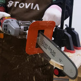 12 Inch Chainsaw Attachment for Angle Grinder, Electric Chain Saw Converter Accessories for Wood Cutting Applicable Angle Grinder 5/8”-11 Thread ABOR T TOVIA
