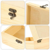 VOSAREA Box Solid Wood Jewelry Box Hair Clip organzier Ornament case Earring Storage Packing case Decor Jewelry Organizer case Jewelry Container VOSAREA