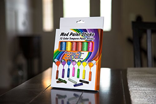 Mod Paint Sticks - Washable Solid Tempera Paint Markers - Non-Toxic, Quick Drying, and No Mess Paint Sticks - Color Art Supplies Set for Kids and MODFAMILY PRODUCTS THAT SIMPLIFY LIFE