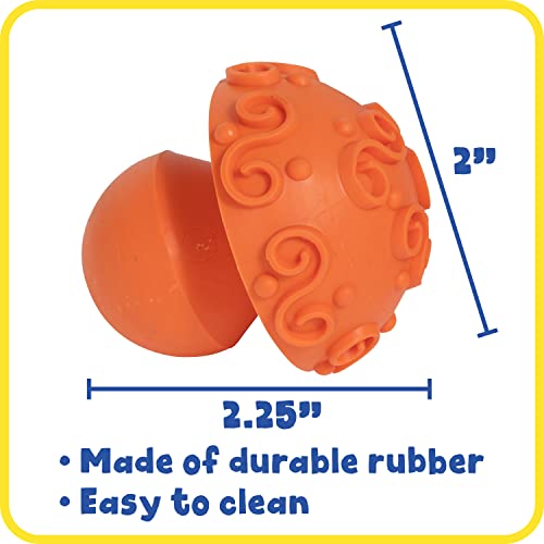 READY 2 LEARN Paint and Clay Mushroom Stampers - Set of 4 - Ages 2+ - Easy to Grip Arts and Crafts Tools for Kids - DIY Patterns and Textures READY 2 LEARN