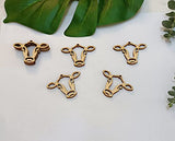 30PCS of Cow Outline Wooden Earrings Blanks,DIY Farmhouse Wood Earrings Blanks for Craft Jewelry Making (2'') Yuxuanish