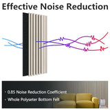 2 Pack Acoustic Wood Wall Panels, 47.2'' x 23.6'' Wood Slat Wall Panels for Interior Wall Decor 3D Fluted Sound Absorbing Panel, White Vine DGSL