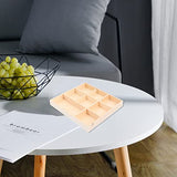 COHEALI 2pcs Boxes Storage Box Wood Drawer Divider Cube Storage Bins Jewelry Display Case Jewelry Organizer Clear Unfinished Jewelry Display Plate COHEALI