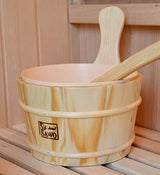 Canadian Red Cedar Wood Swedish 72" 4 to 6 Person Sauna Spa with 9KW Wet/Dry Heater, Rocks, Interior Lighting, and Digital Panel Generic