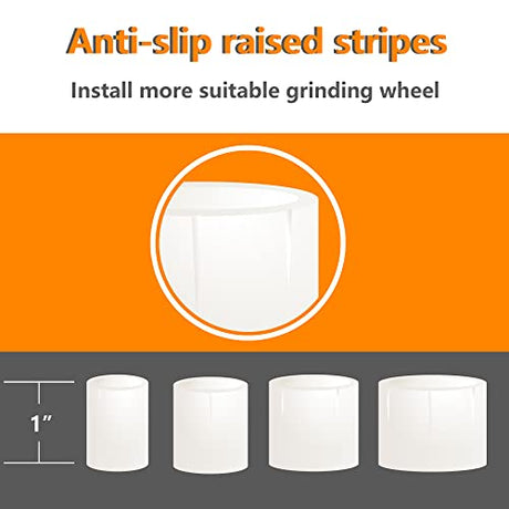 Reducing Bushing Adapters for Bench Grinding Wheels 8 PCS(2 Sets) Arbor Adapters 1" Thick from 1-1/4" to 1", 3/4", 5/8" YeulYuuri