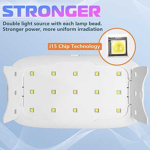 JDiction UV Light for Resin, Super Large UV Resin Light with LED Display Screen, Higher Power Lightweight Portable UV Lamp for UV Resin, Jewelry JDiction