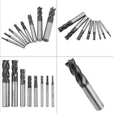 8pcs 2-12mm CNC Square Nose End Mills Set, Tungsten Carbide End Mill Bits, 4 Flutes Carbide End Mill Set Tungsten Steel Milling Cutter Tool Kit for ANKROYU