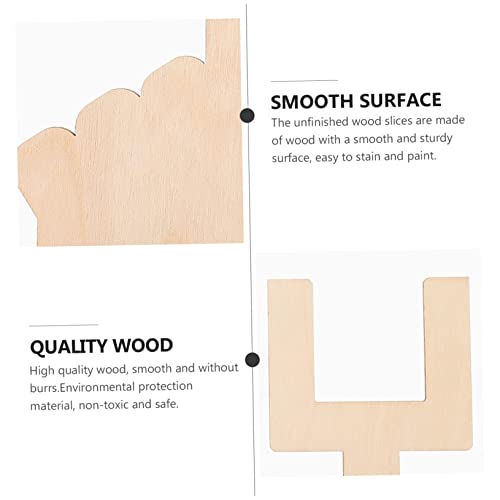 EXCEART 20 Pcs Board Sign Making Kit Accessories for Unfinished Wood Planks  DIY Wood Panel Decor Unfinished DIY Wood Planks Hardwood Cut to Size Craft