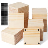 60 Pack Unfinished Wood Coasters, GOH DODD 4" Wood Slices for Nature Crafts & Wedding Decoration, Blank Coasters Wood Kit for DIY Architectural GOH DODD