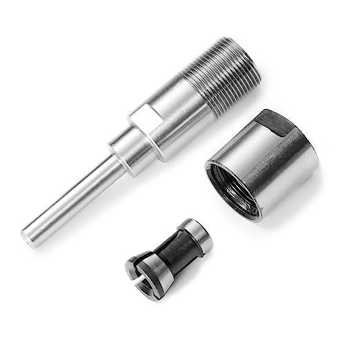 Genmitsu 1/4 Inch Shank Router Collet Extension, CNC Milling Engraving Chuck Rod for 1/4" Router Bits - WoodArtSupply