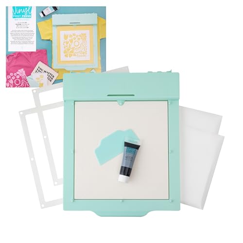 We R Memory Keepers Vinyl Print Press All-in-One Kit, Screen Printing Kits Vinyl Create Print Art Crafts Sewing Scrapbooking Journaling Printmaking We R Memory Keepers
