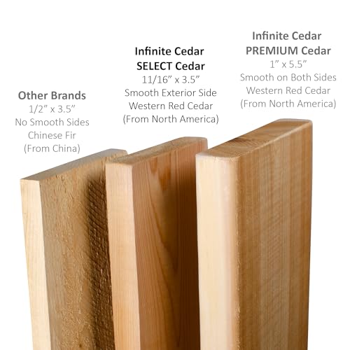 Infinite Cedar Select Cedar Raised Garden Bed - Handcrafted in Maine from North American Western Red Cedar Wood (2' x 8' x 14")