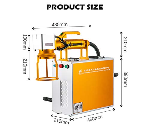Handheld Marking Machine with Touch Screen Controller,50W Raycus with 4.3"×4.3"Range KTZDH