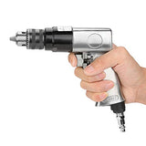 3/8" Air Pneumatic Drill, Air Drill 1700rpm High speed Reversible Rotation Drill Tool for Hole Drilling Used for Furniture, Machine Production Wal front