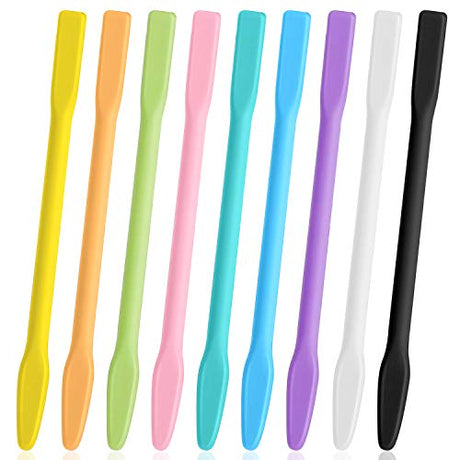 9PCS Colored Silicone Stir Sticks, Gartful Reusable Epoxy Resin Stir Sticks, for Resin Mixing, Paint, Making Glitter Tumblers Cups, Arts, Crafts, Gartful
