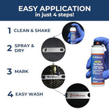 Brilliance Laser Inks 2 Oz Aerosol Red (Copper Tone) Laser Marking Spray for High Contrast Metals Mark | Permanent Durable Metal Ink for Fiber, YAG, Brilliance Laser Inks