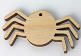 ALL SIZES BULK (12pc to 100pc) Unfinished Wood Wooden Laser Cutout Halloween Spider Dangle Earring Jewelry Blanks Shape Charms Crafts Made in Texas Texan Wood Crafts