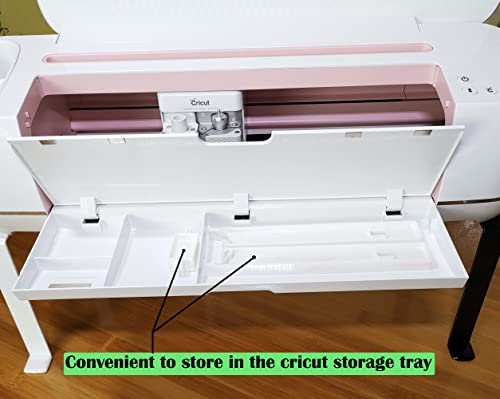 Extension Tray Compatible with Cricut Maker3 and Explore Air3 Air2 Air,Cutting Mat Extender Support for Maker and Explore Air Series (White) ONTEN