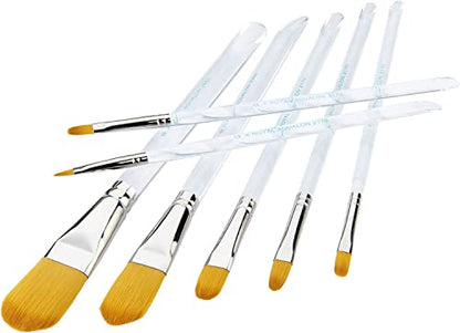 Aqualon 243921 Filbert Brush Set, 7/Pkg - WoodArtSupply