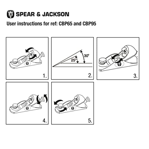 Spear & Jackson CBP65 Carpenters 6 1/2 Block Plane - WoodArtSupply