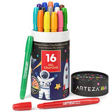 ARTEZA Kids Gel Crayons, 16 Count, Twistable and Washable Jumbo Crayons, School Supplies for Classrooms, Students, and Teachers ARTEZA