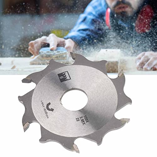 Kadimendium 4inch 6 Tooth 22mm Bore Carbide Biscuit Jointer Blade Cutter Replacement Plate Joiner Blade Carbide Plate Joiner Blade Biscuit Joiner Kadimendium