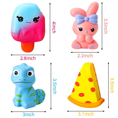 WATINC 25Pcs Jumbo Squeeze Toy and 5Pcs Mini Food Squeeze Cream Scented Donuts Bunny Squeeze Toys for Kids Home Décor Gift, Squeezable Slow Rising - WoodArtSupply