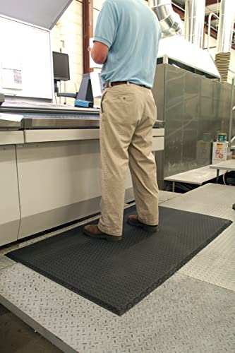 Hudson Exchange (4'x6') MaxCush Anti-Fatigue Comfort Industrial Ergonomic Mat Black HE HUDSON EXCHANGE